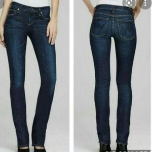 Citizen's of Humanity Low Rise Y2K Ava Straight Leg Denim Jean Dark Wash Sz 26